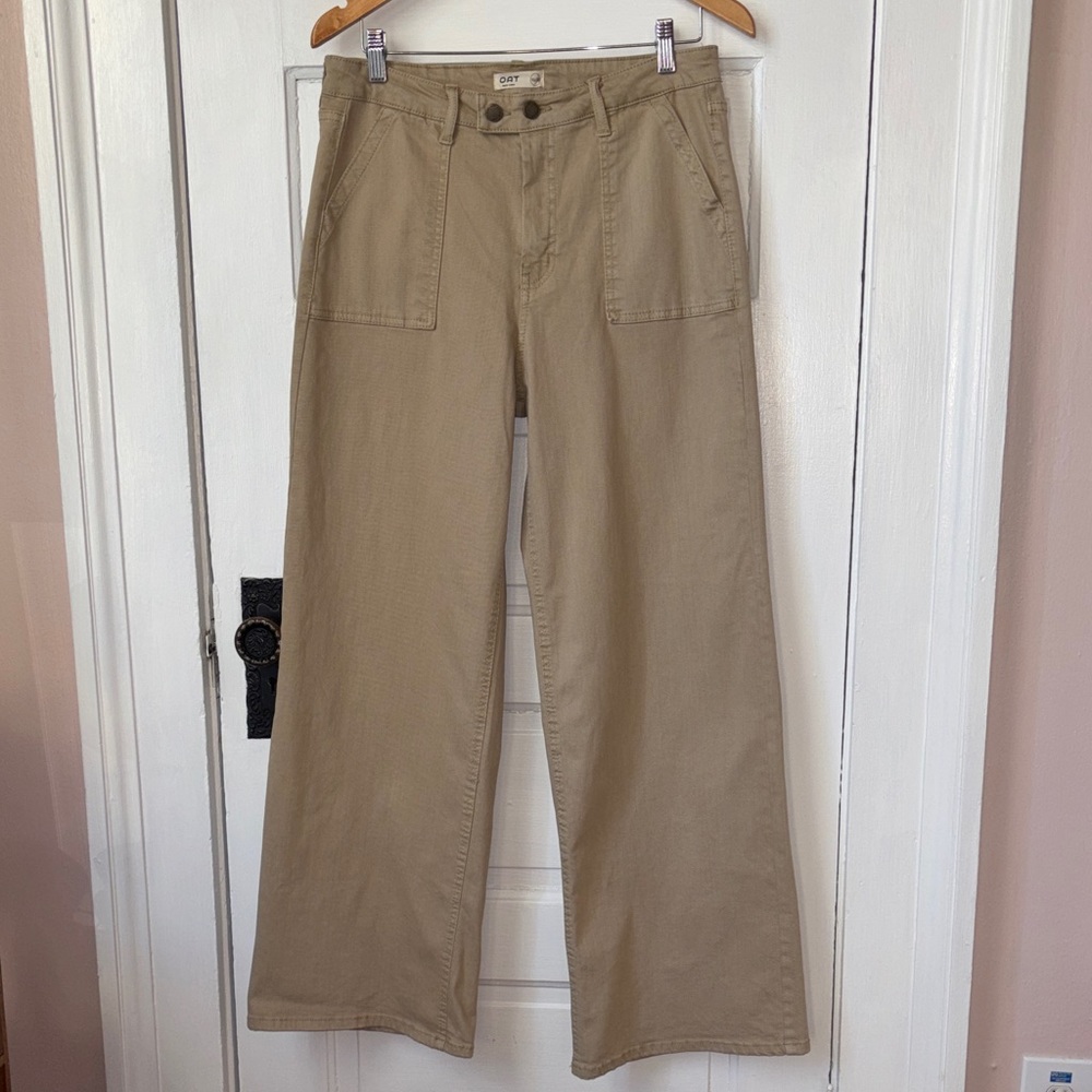 Oat New York Wide Leg Pants in Khaki